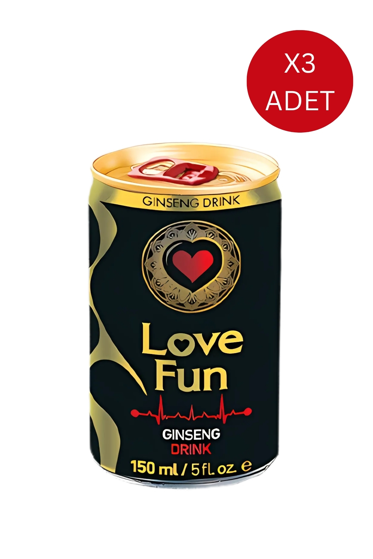 Love Fun 150 ml İçecek 3 Adet (AZDIRICI,GECİKTİRİCİ)